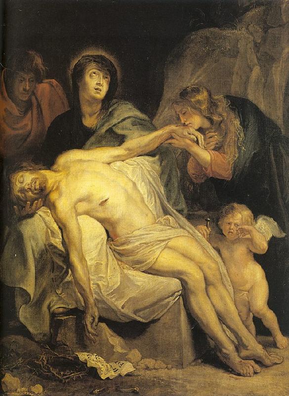 Dyck, Anthony van The Lamentation Norge oil painting art